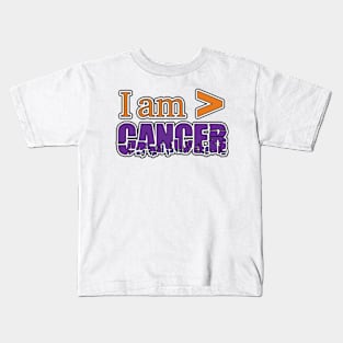 I am Greater Than Cancer Kids T-Shirt